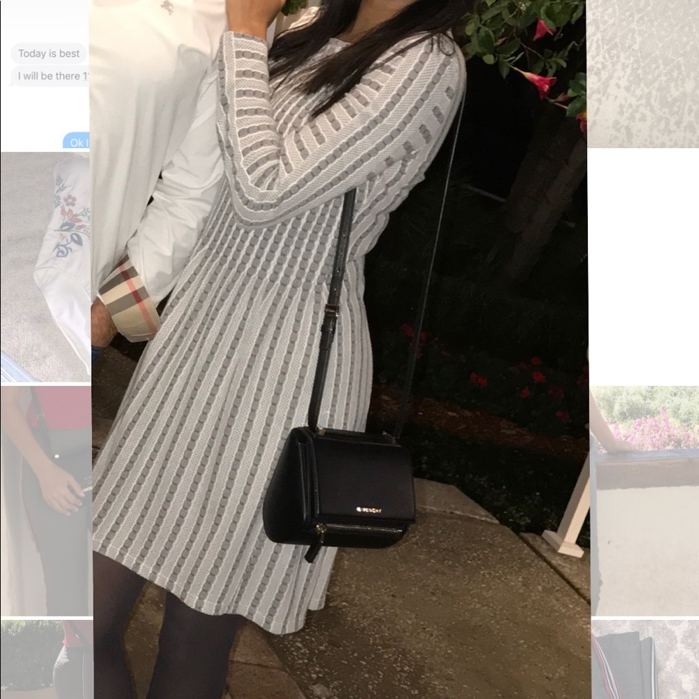 Bcbg light grey dress